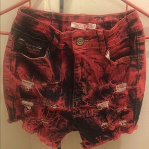 AQ Jeans distressed shorts